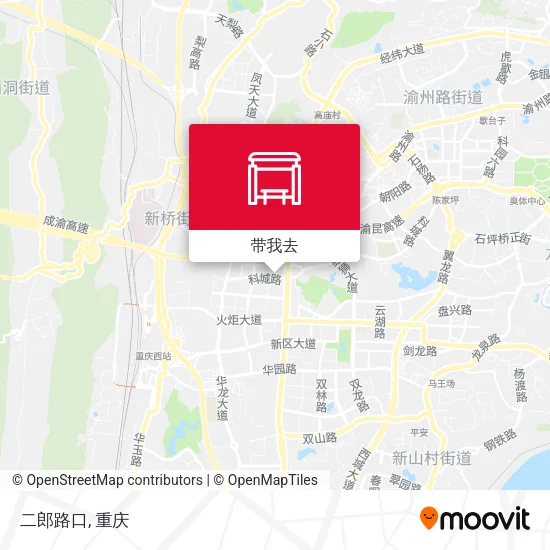 二郎路口地图