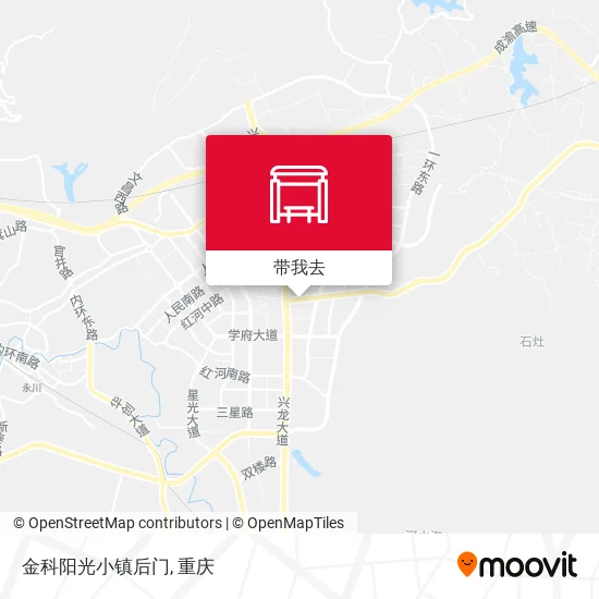 金科阳光小镇后门地图