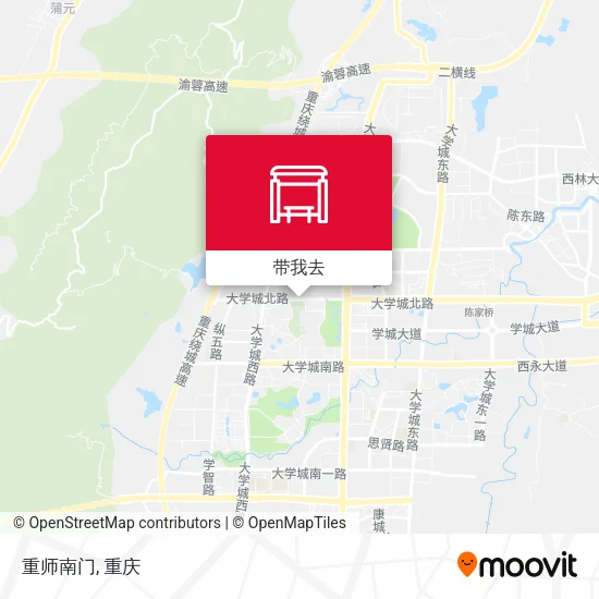 重师南门地图
