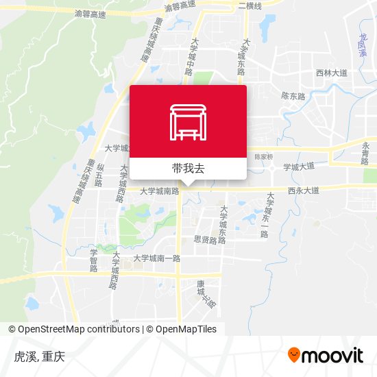 虎溪地图