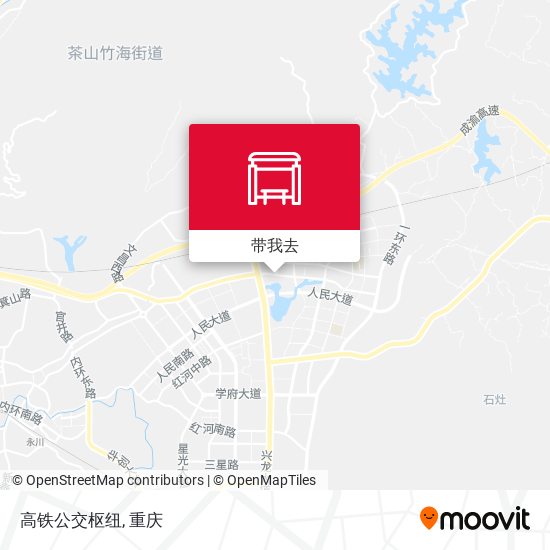 高铁公交枢纽地图