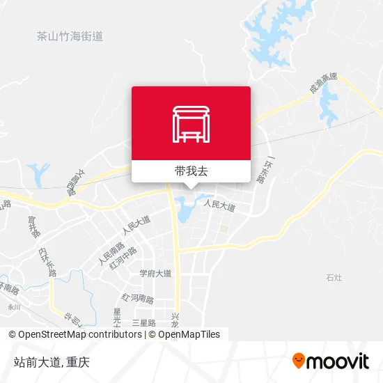 站前大道地图