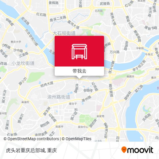 虎头岩重庆总部城地图