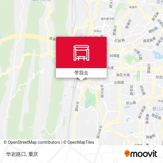 华岩路口地图