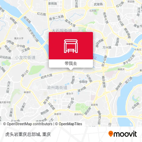 虎头岩重庆总部城地图