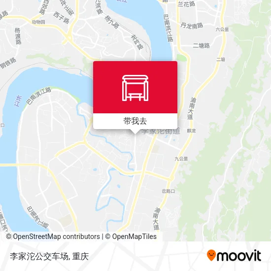 李家沱公交车场地图