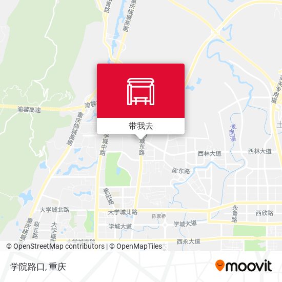 学院路口地图