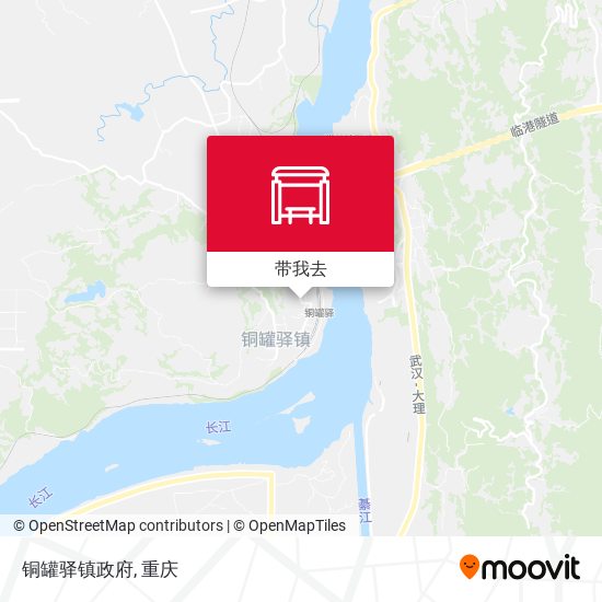 铜罐驿镇政府地图