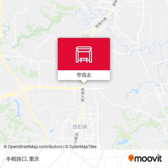 冬帽路口地图
