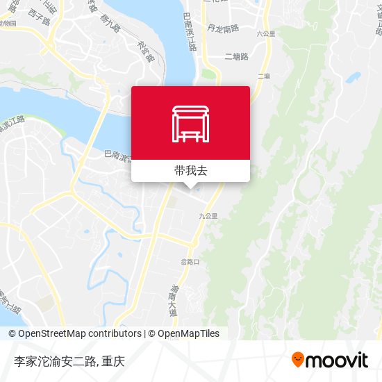 李家沱渝安二路地图