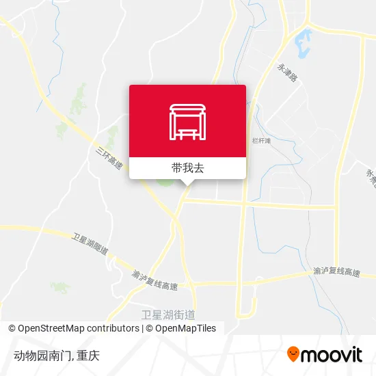 动物园南门地图