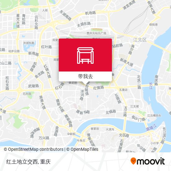 红土地立交西地图