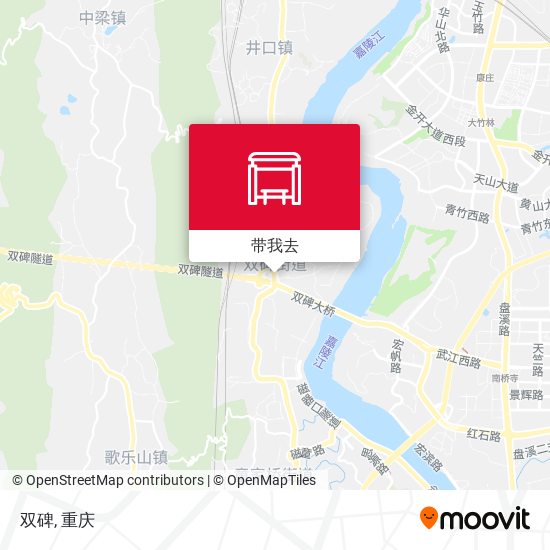 双碑地图