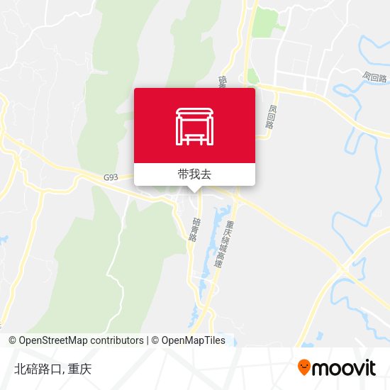 北碚路口地图