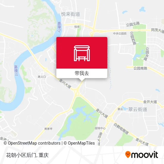 花朝小区后门地图