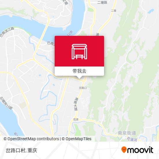 岔路口村地图
