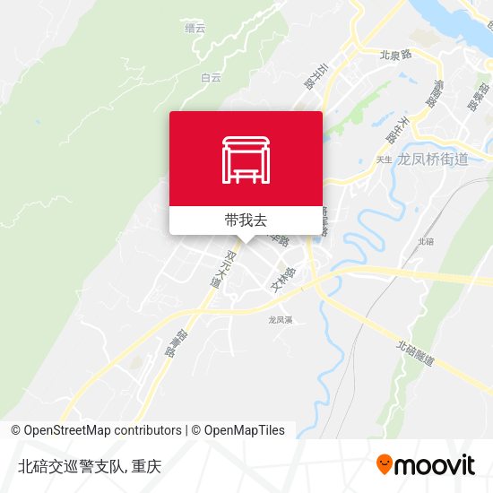 北碚交巡警支队地图