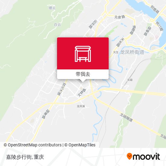 嘉陵步行街地图