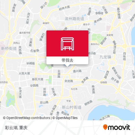 彩云湖地图
