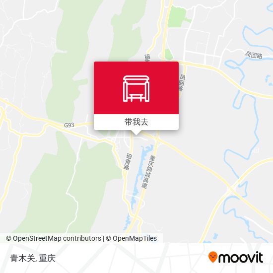 青木关地图