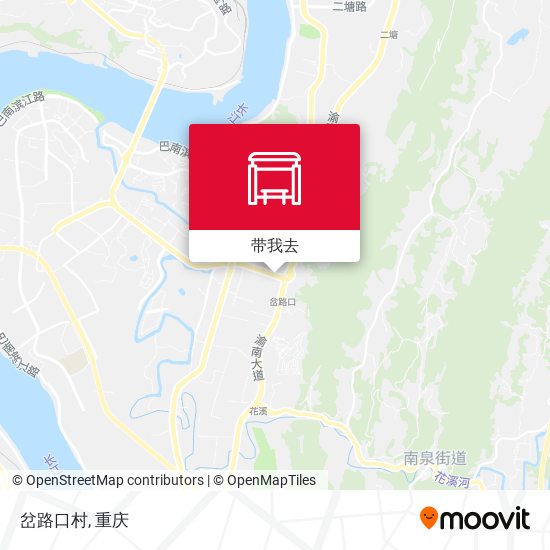 岔路口村地图