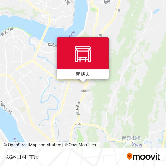 岔路口村地图