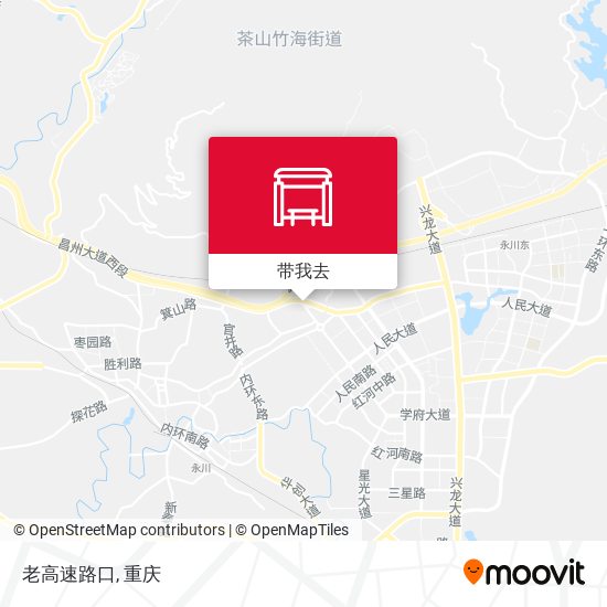 老高速路口地图