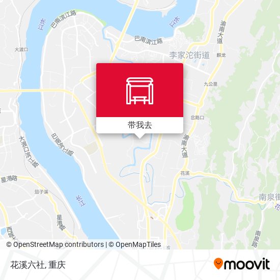 花溪六社地图