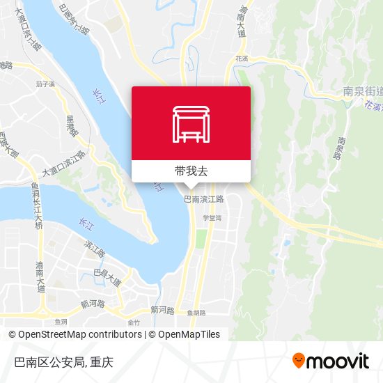 巴南区公安局地图