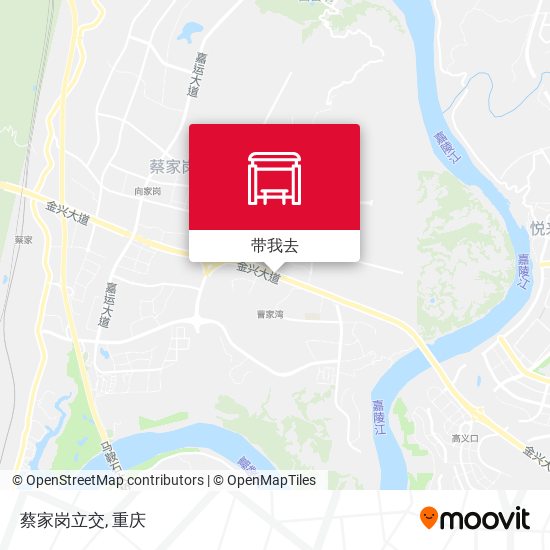 蔡家岗立交地图