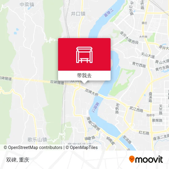 双碑地图