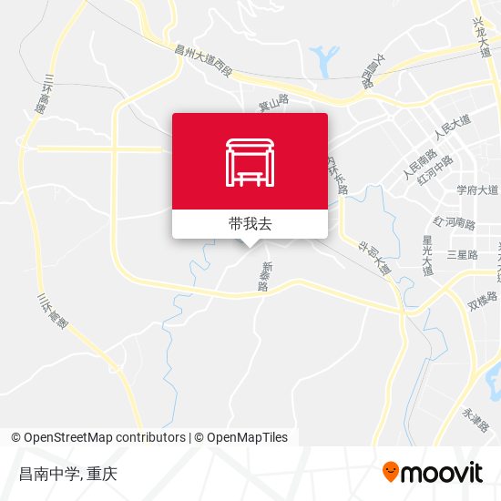 昌南中学地图
