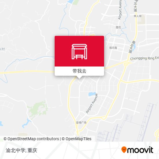 渝北中学地图