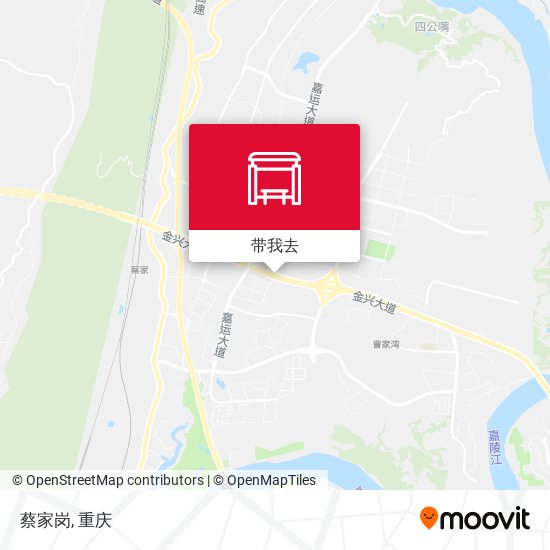蔡家岗地图