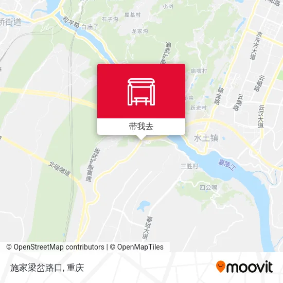施家梁岔路口地图