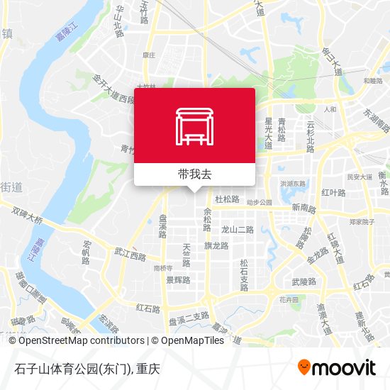 石子山体育公园(东门)地图