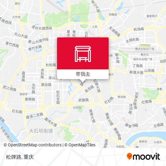 松牌路地图