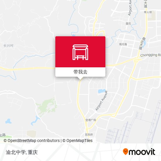 渝北中学地图