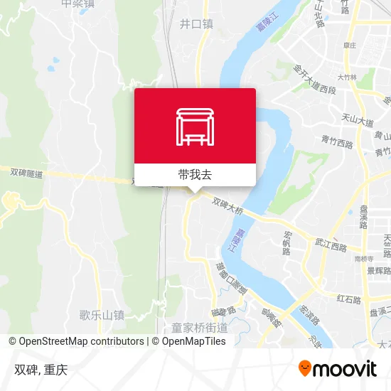双碑地图