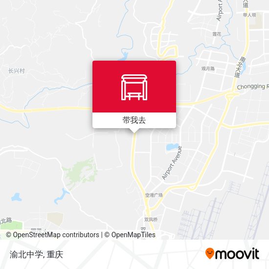 渝北中学地图