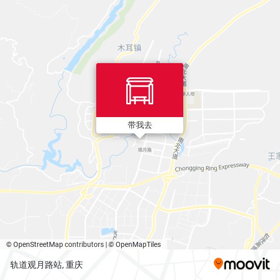 轨道观月路站地图