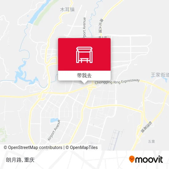 朗月路地图