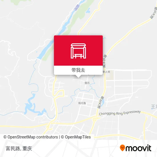 富民路地图