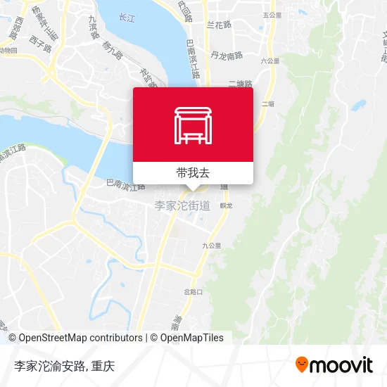 李家沱渝安路地图