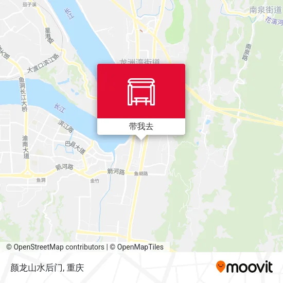 颜龙山水后门地图