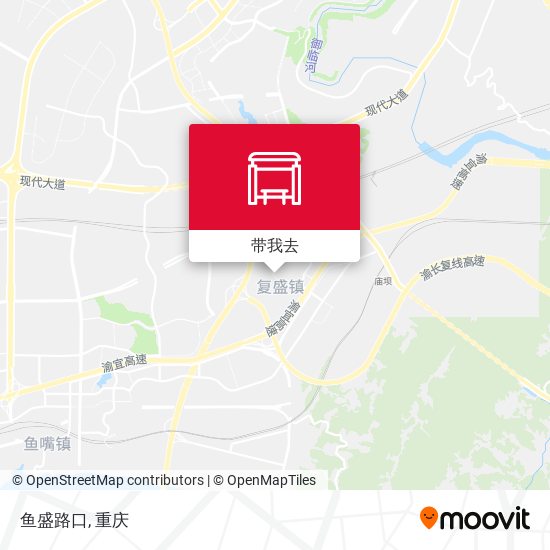 鱼盛路口地图