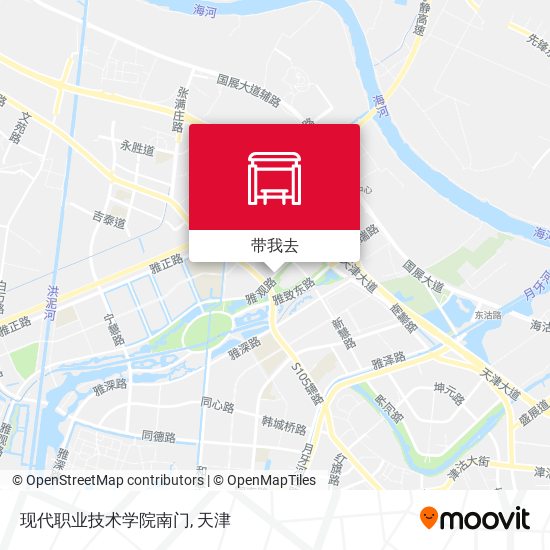 现代职业技术学院南门地图