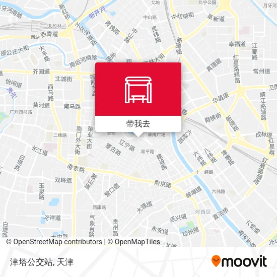 津塔公交站地图