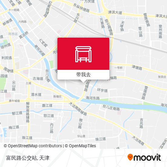 富民路公交站地图