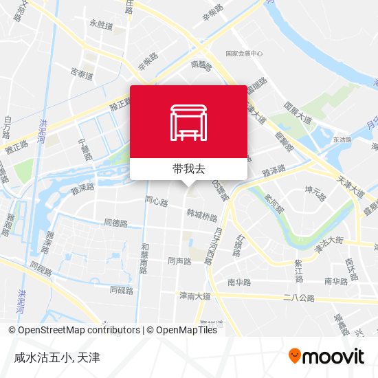咸水沽五小地图